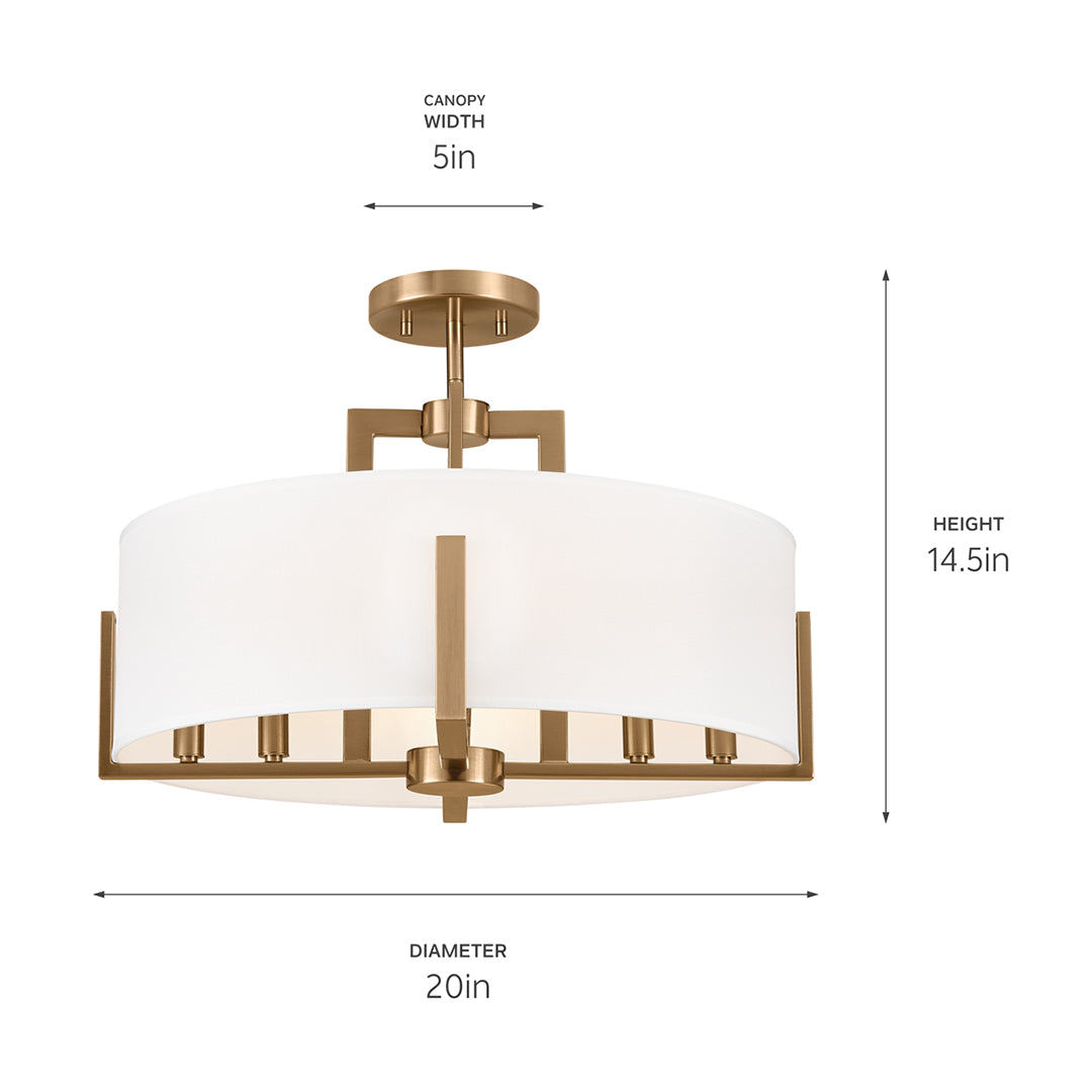 Malen Pendant/Semi Flush 8Lt