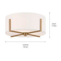 Malen Flush Mount 2Lt