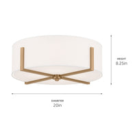 Malen Flush Mount 4Lt