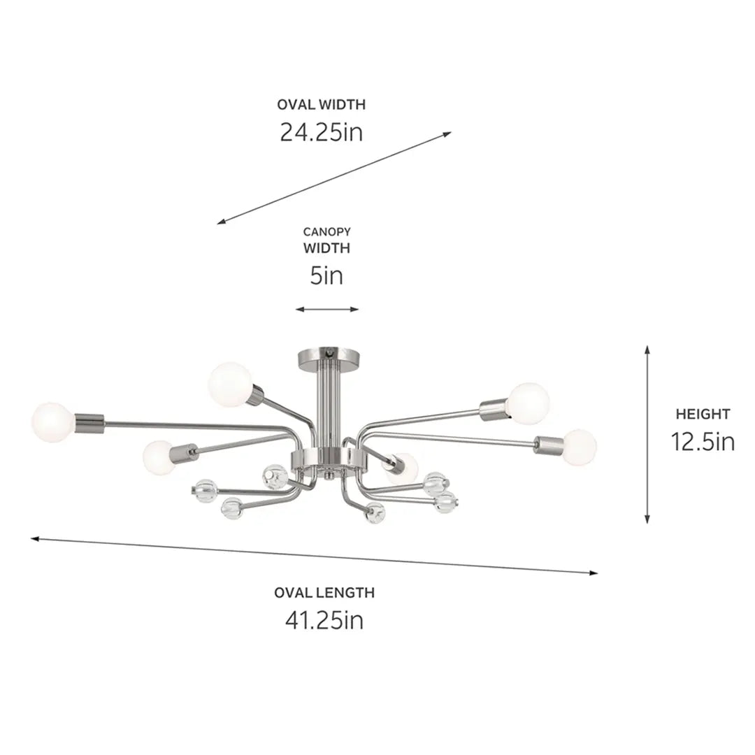 Ocala Semi Flush 6Lt