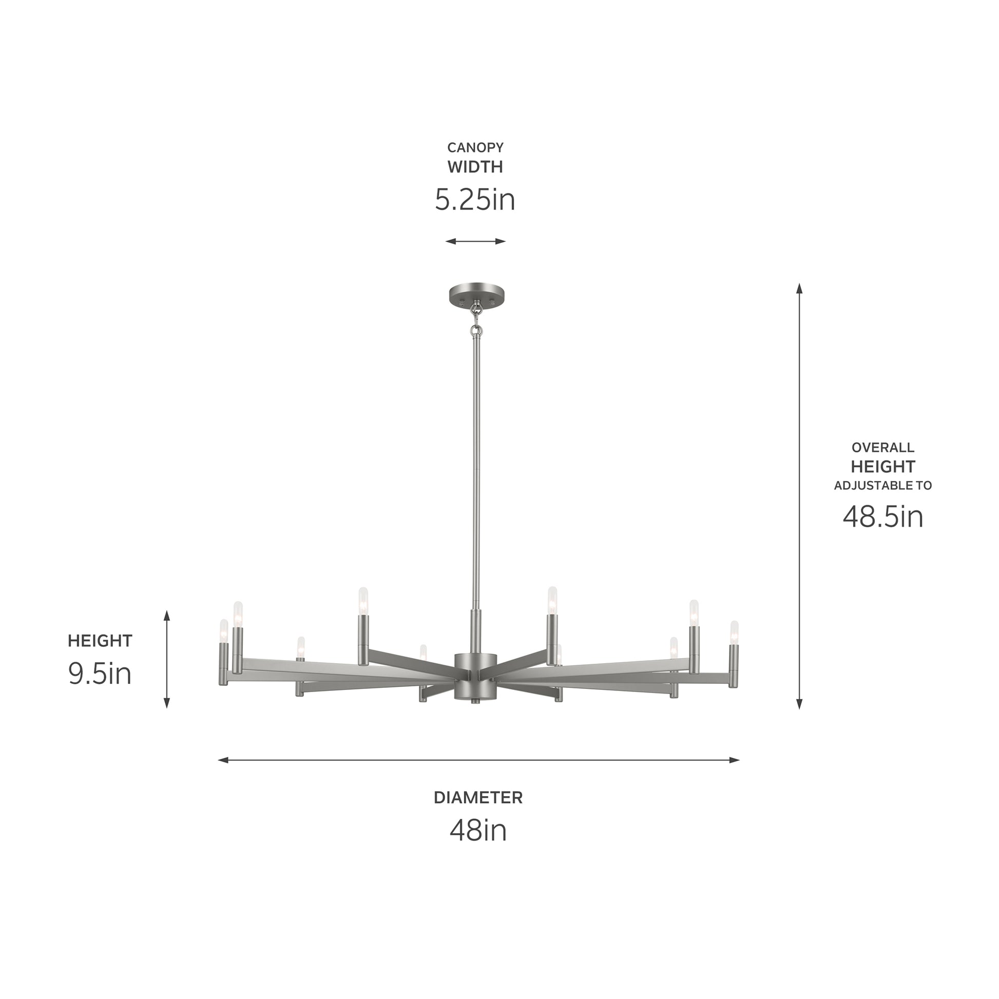 Erzo Chandelier 10Lt