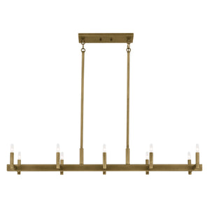 Erzo Linear Chandelier 10Lt