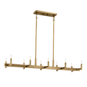 Erzo Linear Chandelier 10Lt
