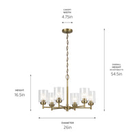 Winslow Chandelier 6Lt