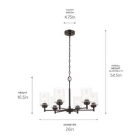 Winslow Chandelier 6Lt