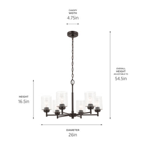 Winslow Chandelier 6Lt