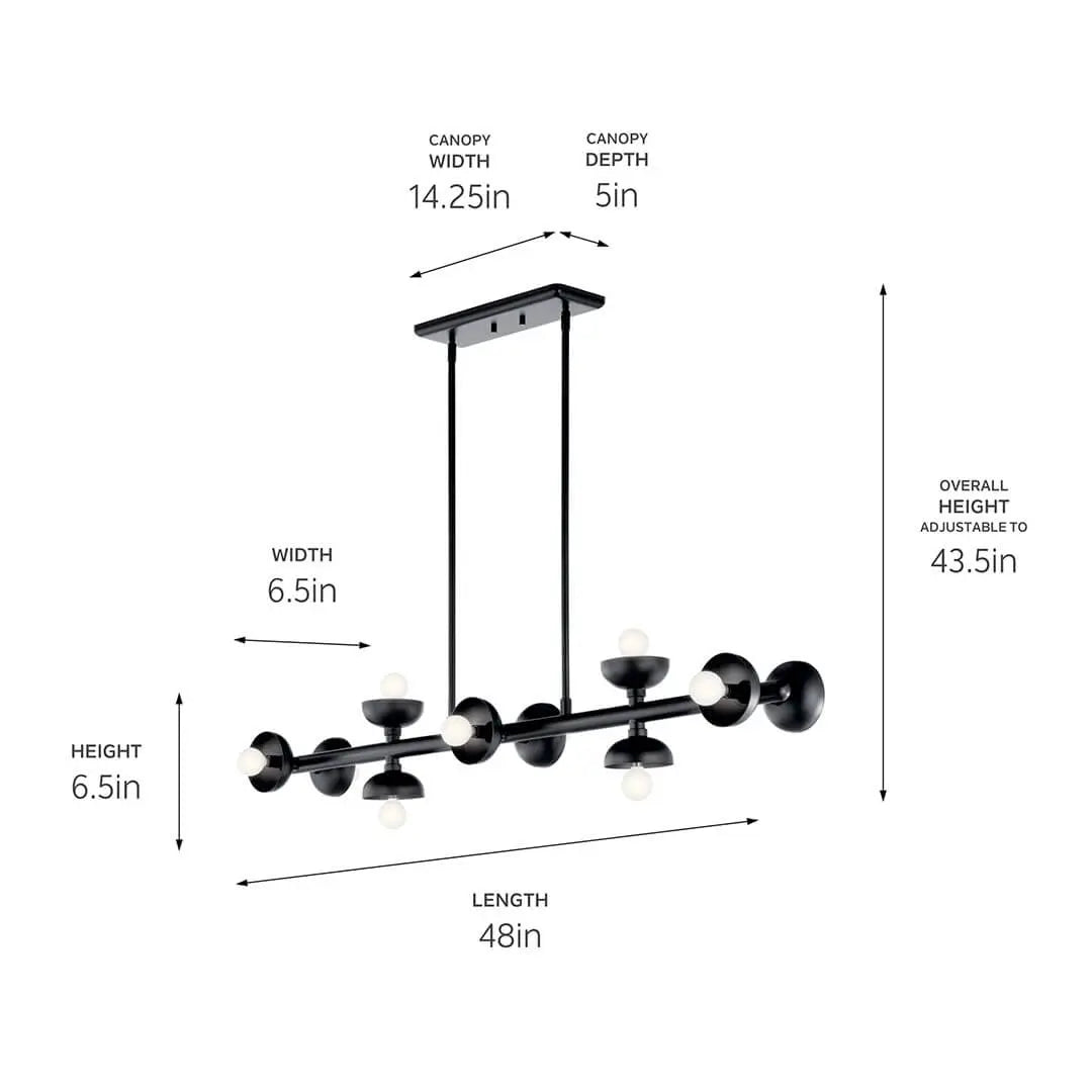 Palta Linear Chandelier 10Lt