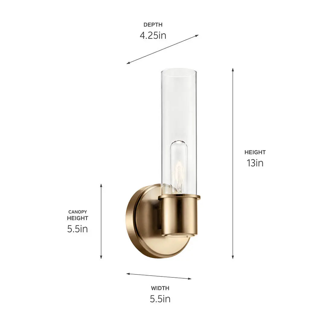 Aviv Wall Sconce 1Lt