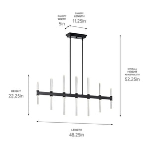 Sycara Linear Chandelier 14Lt