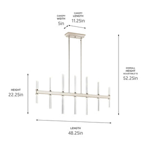 Sycara Linear Chandelier 14Lt
