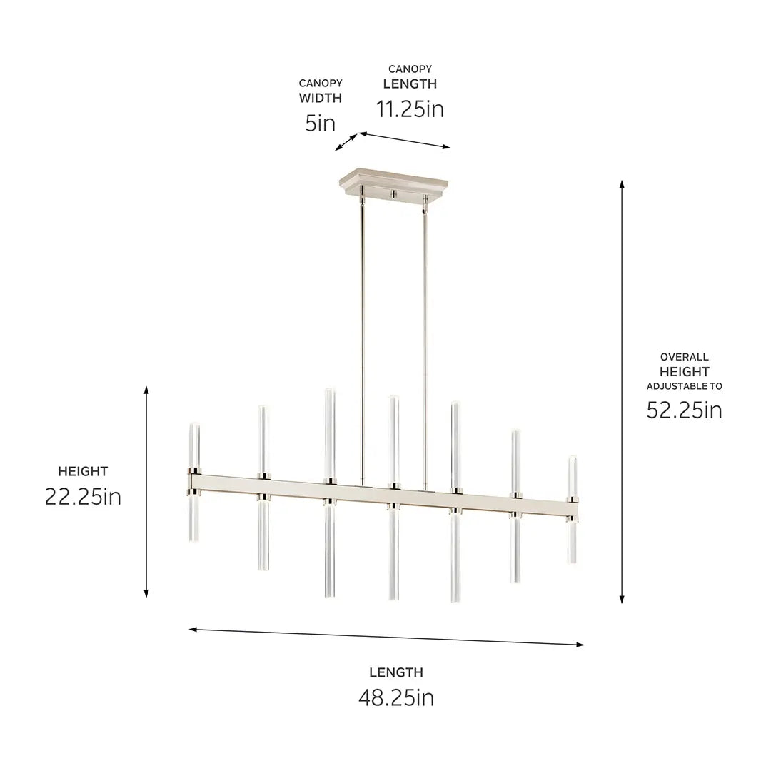 Sycara Linear Chandelier 14Lt