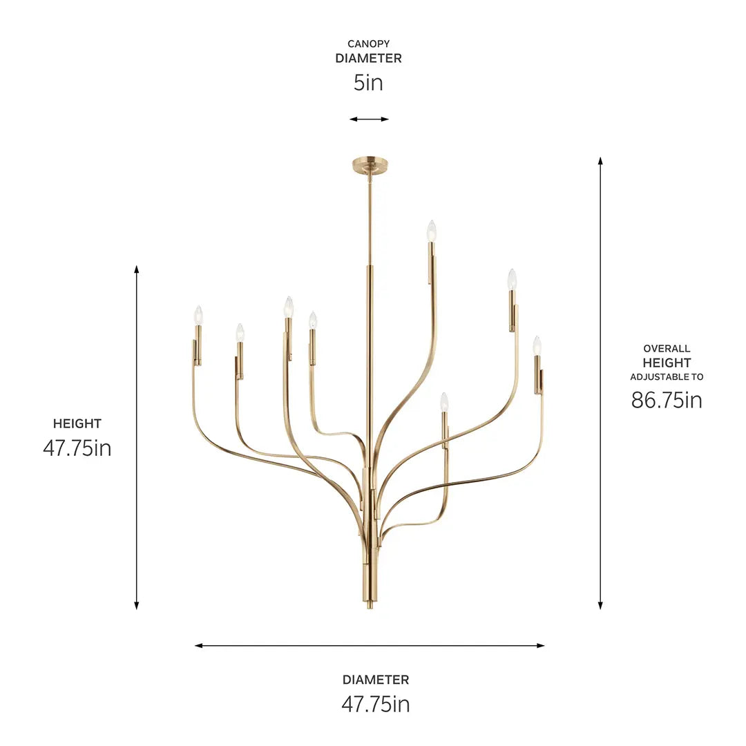 Livadia Chandelier 8Lt
