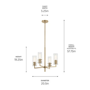 Velestino Chandelier 4Lt