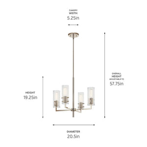 Velestino Chandelier 4Lt