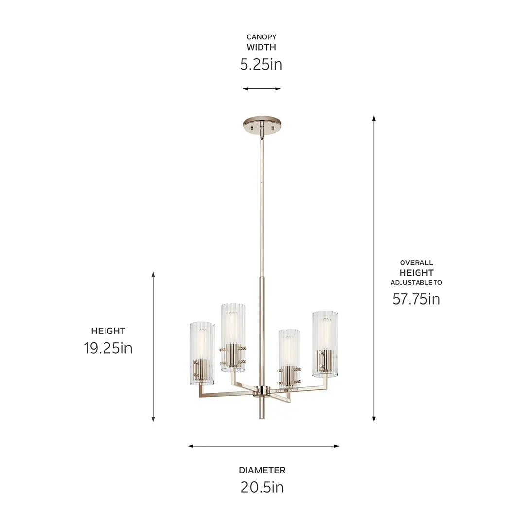 Velestino Chandelier 4Lt
