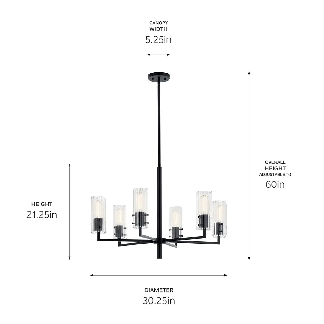 Velestino Chandelier 6Lt