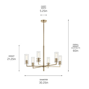 Velestino Chandelier 6Lt