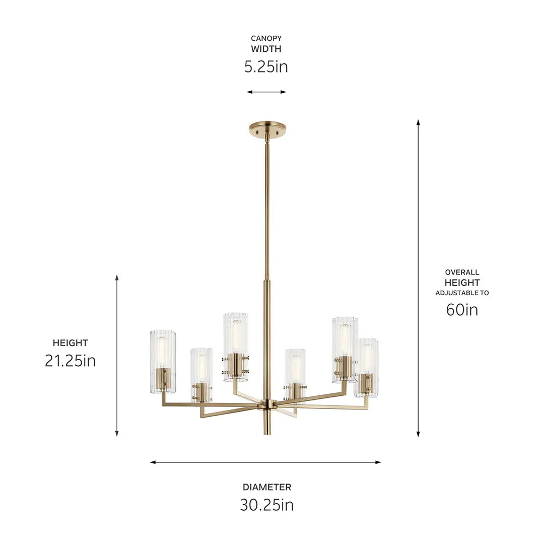 Velestino Chandelier 6Lt