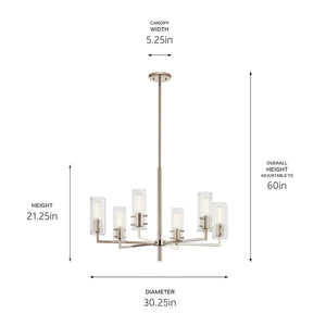 Velestino Chandelier 6Lt