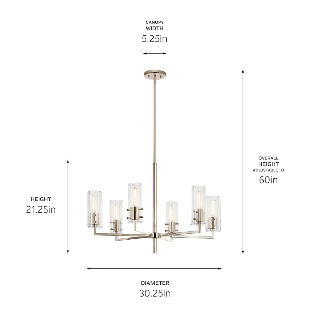Velestino Chandelier 6Lt