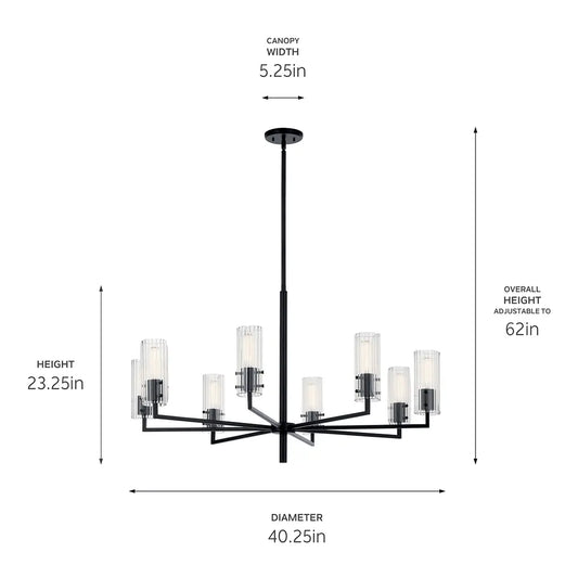 Velestino Chandelier 8Lt
