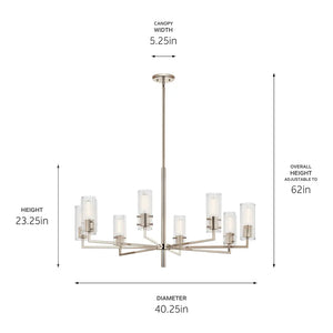 Velestino Chandelier 8Lt