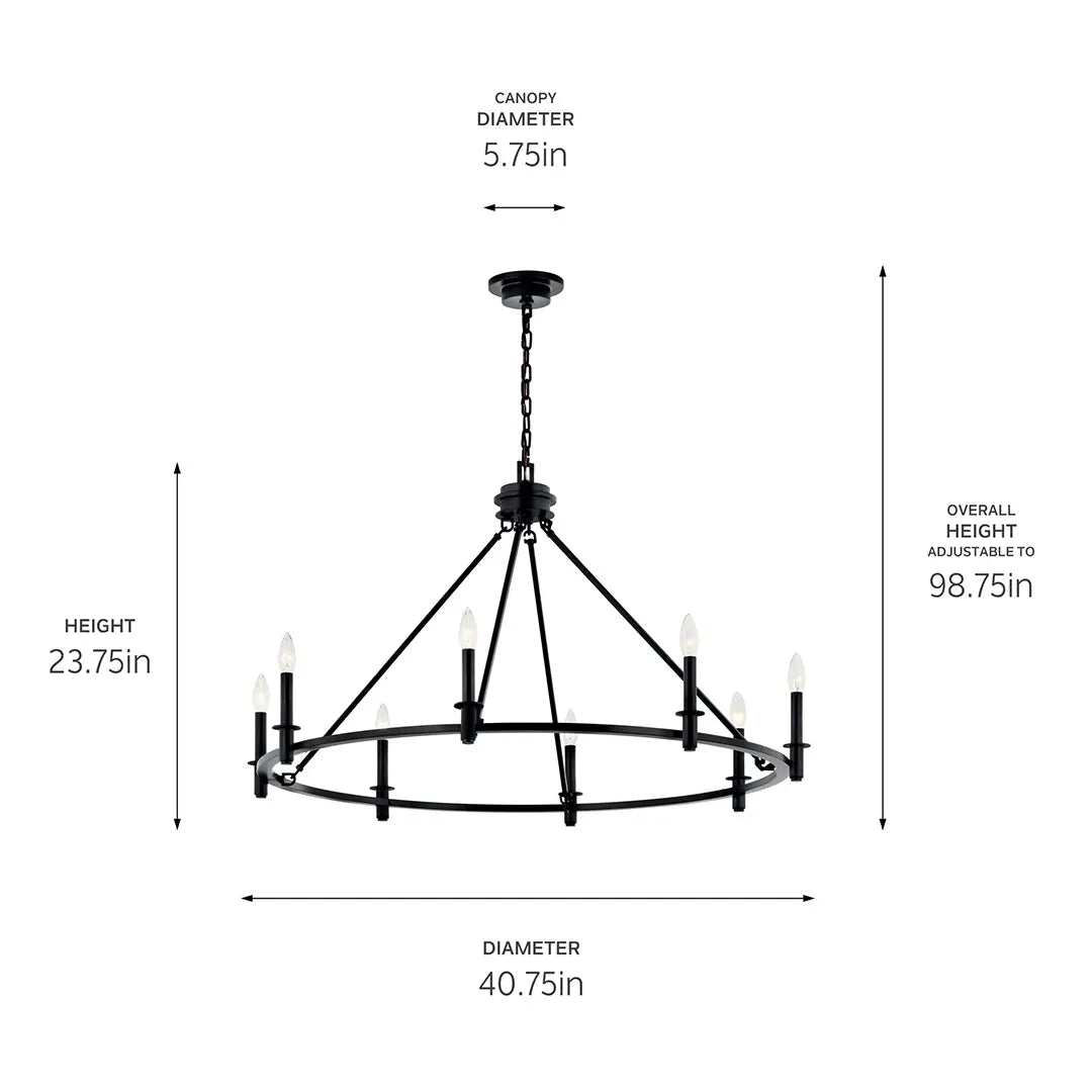 Carrick Chandelier 8Lt