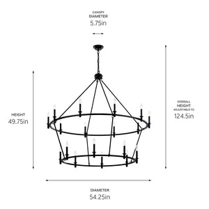Carrick Chandelier 18Lt