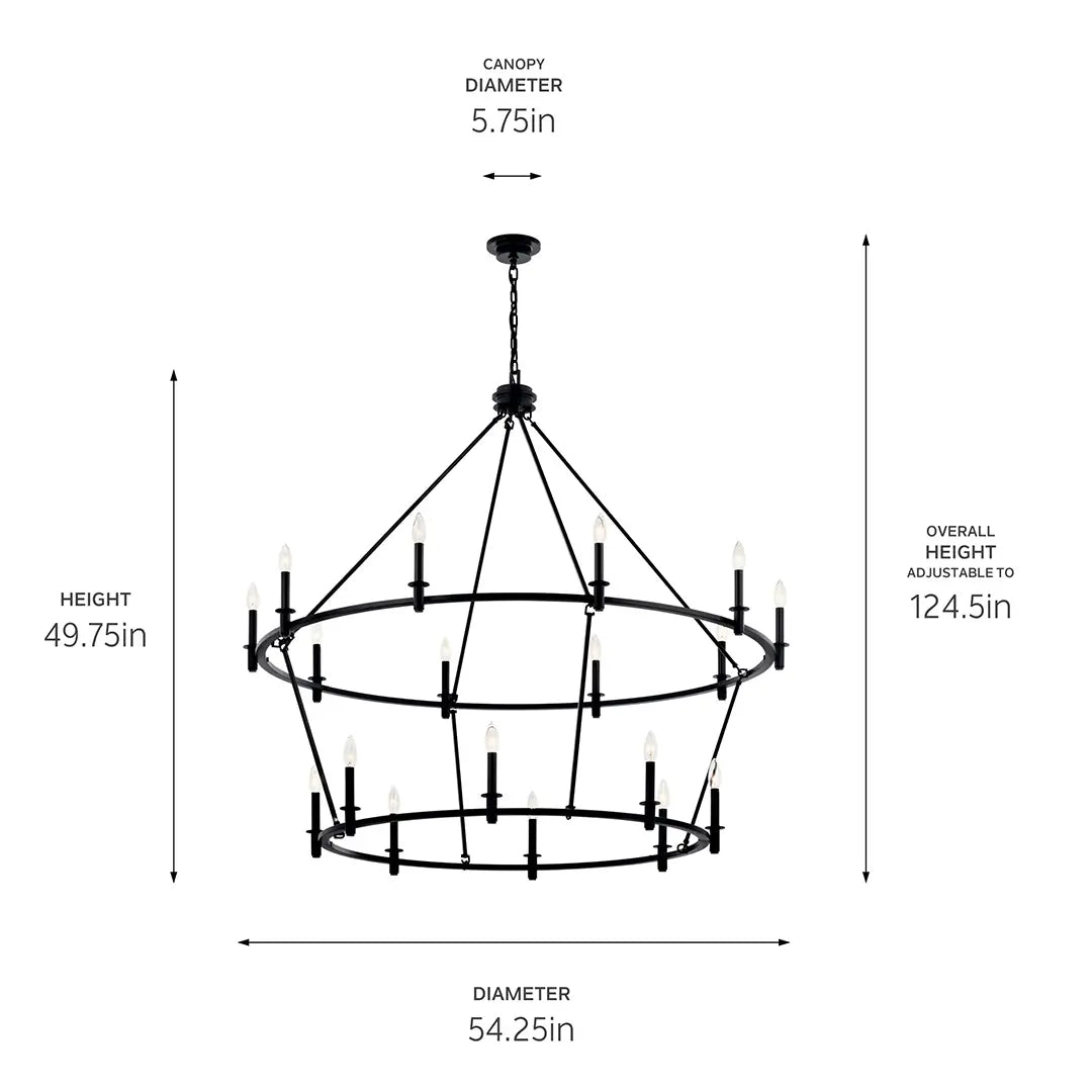 Carrick Chandelier 18Lt