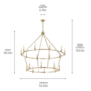 Carrick Chandelier 18Lt