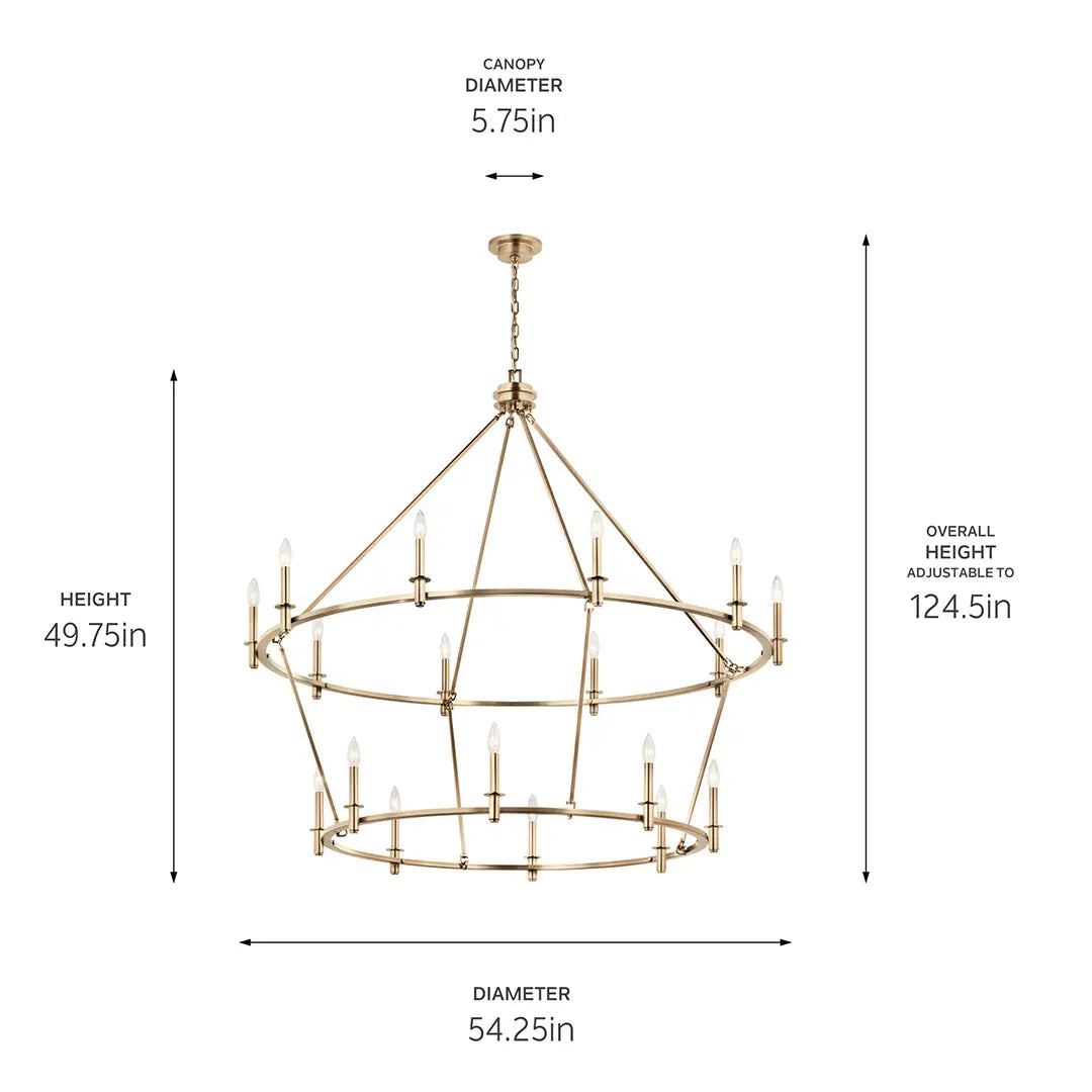 Carrick Chandelier 18Lt