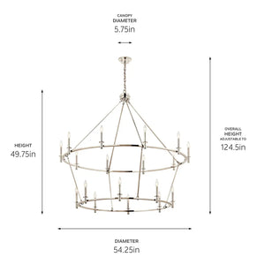 Carrick Chandelier 18Lt