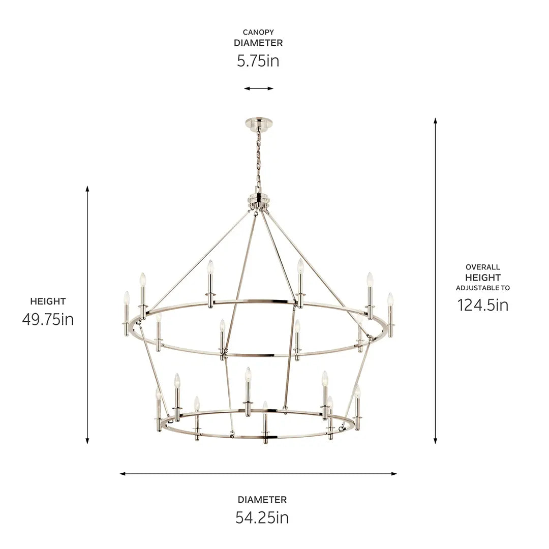 Carrick Chandelier 18Lt