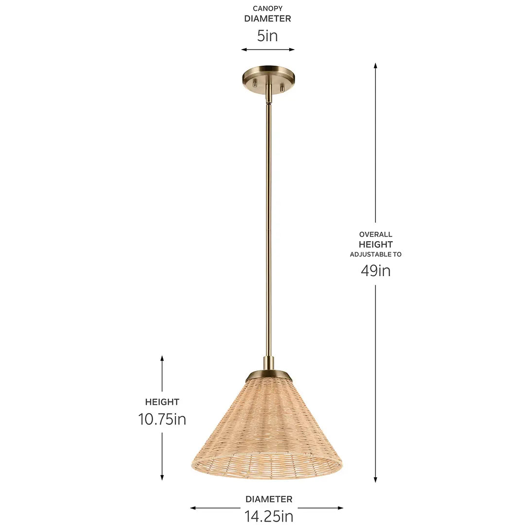 Bekah Pendant/Semi Flush 1Lt
