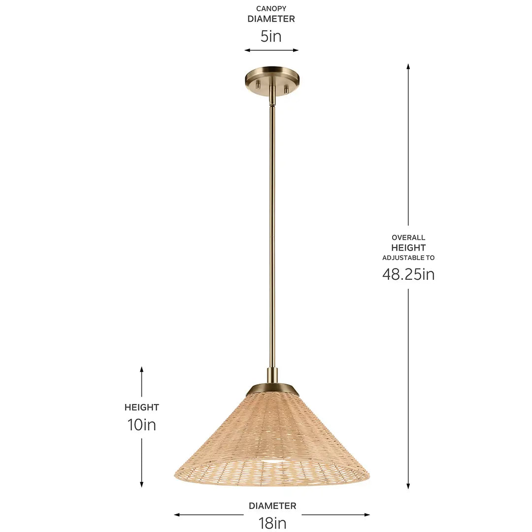 Bekah Pendant/Semi Flush 1Lt