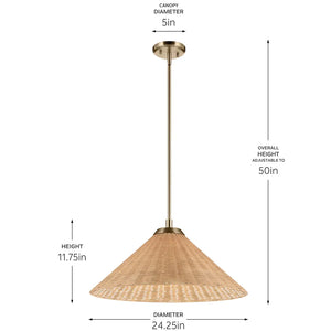 Bekah Pendant/Semi Flush 1Lt
