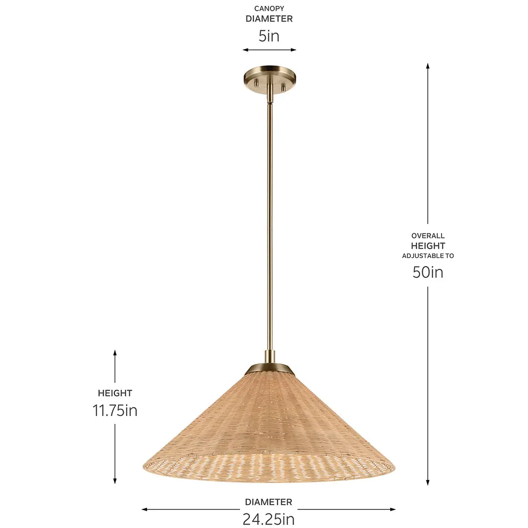 Bekah Pendant/Semi Flush 1Lt