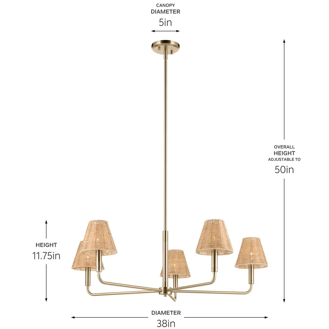 Bekah Chandelier 5Lt