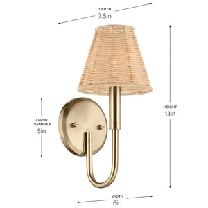 Bekah Wall Sconce 1Lt