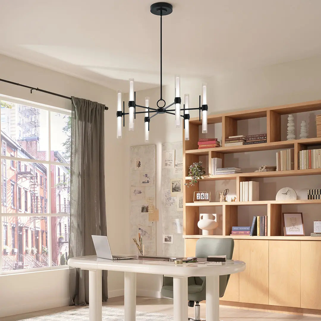 Riven 33" Chandelier Medium 12Lt