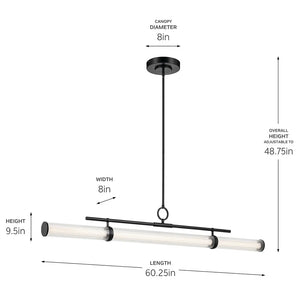 Riven Linear Chandelier Extra Large