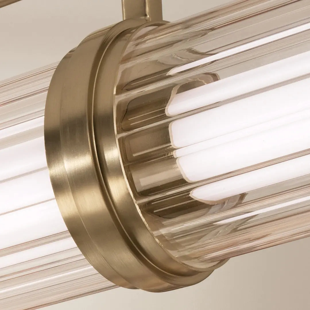Riven Linear Chandelier 8" W x 9.5" H x 48.25" L