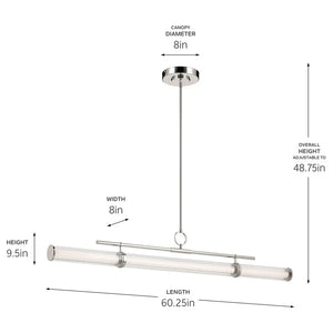 Riven Linear Chandelier Extra Large