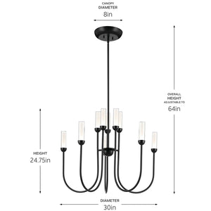 Moraine Chandelier Large Multi Tier 10Lt