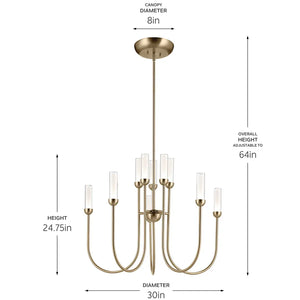 Moraine Chandelier Large Multi Tier 10Lt