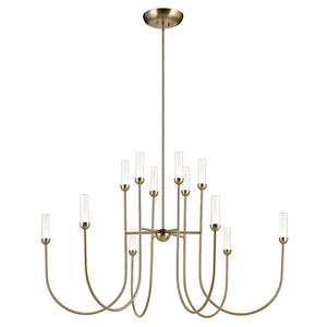 Moraine Chandelier Extra Large Multi Tier 12Lt