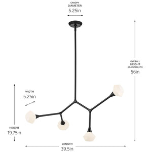 Cassius Chandelier Large 4Lt