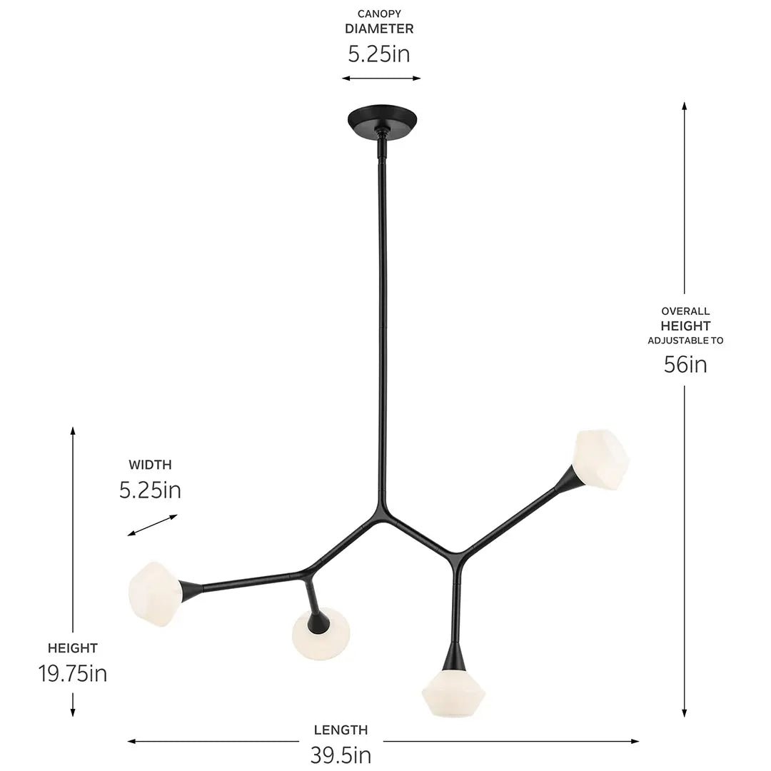 Cassius Chandelier Large 4Lt