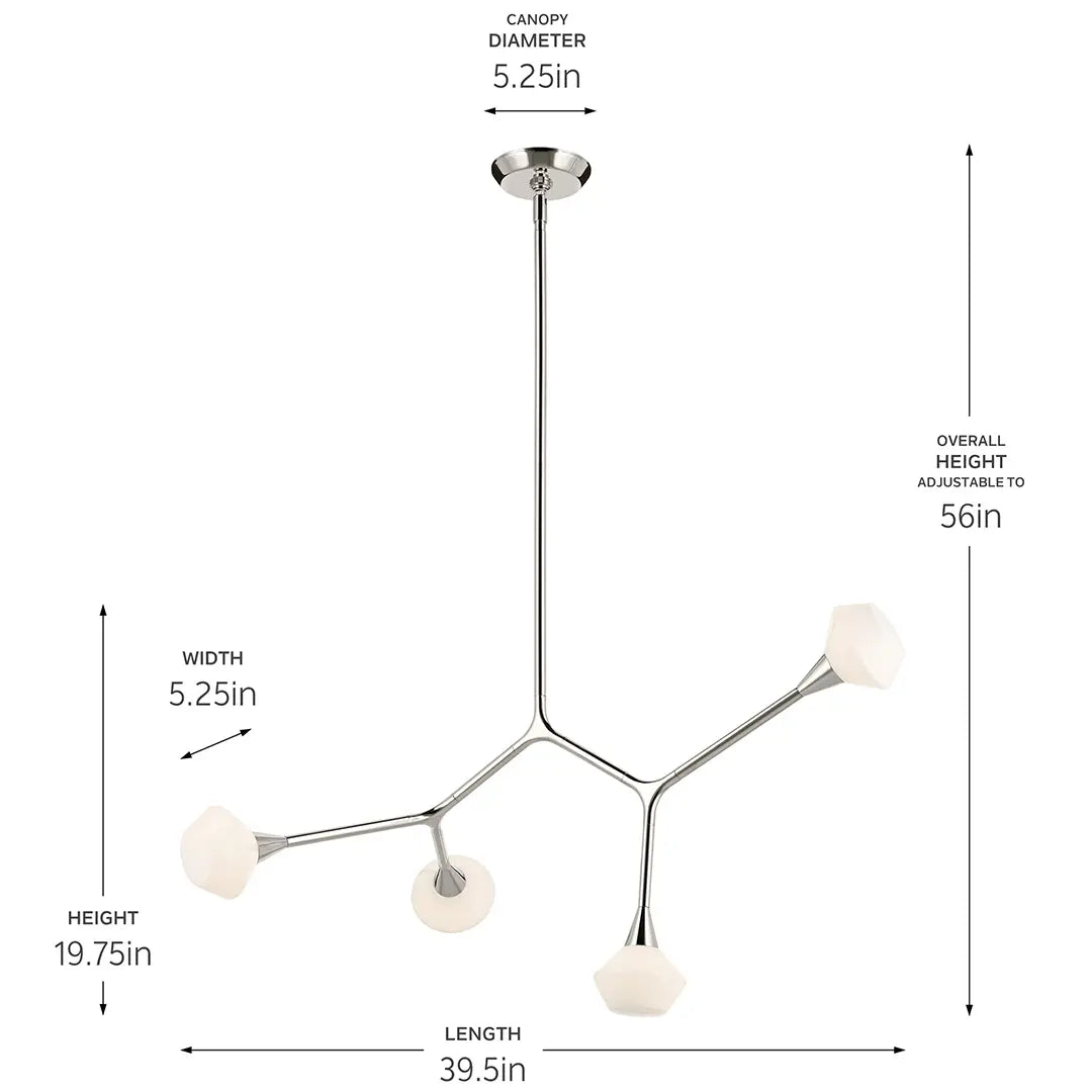 Cassius Chandelier Large 4Lt