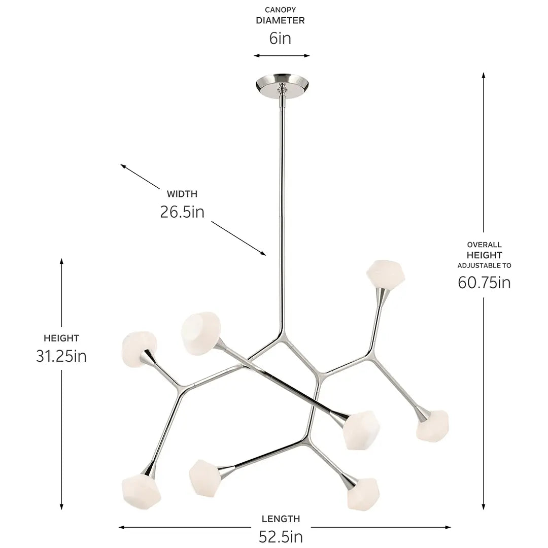 Cassius Chandelier Extra Large 8Lt